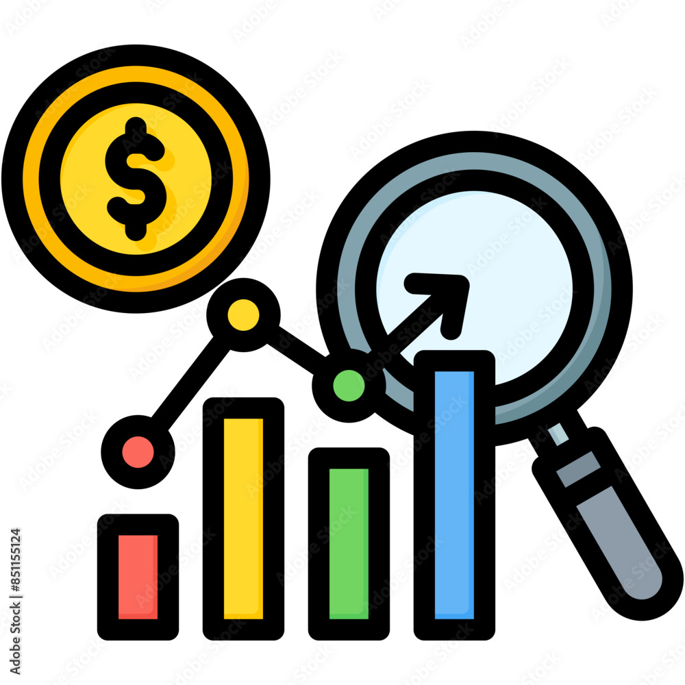 Financial Forecasting Icon Financial Forecasting Icon