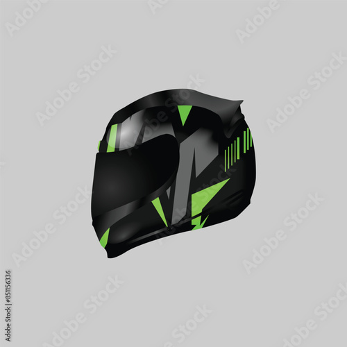 Racing helmet illustration design isolated