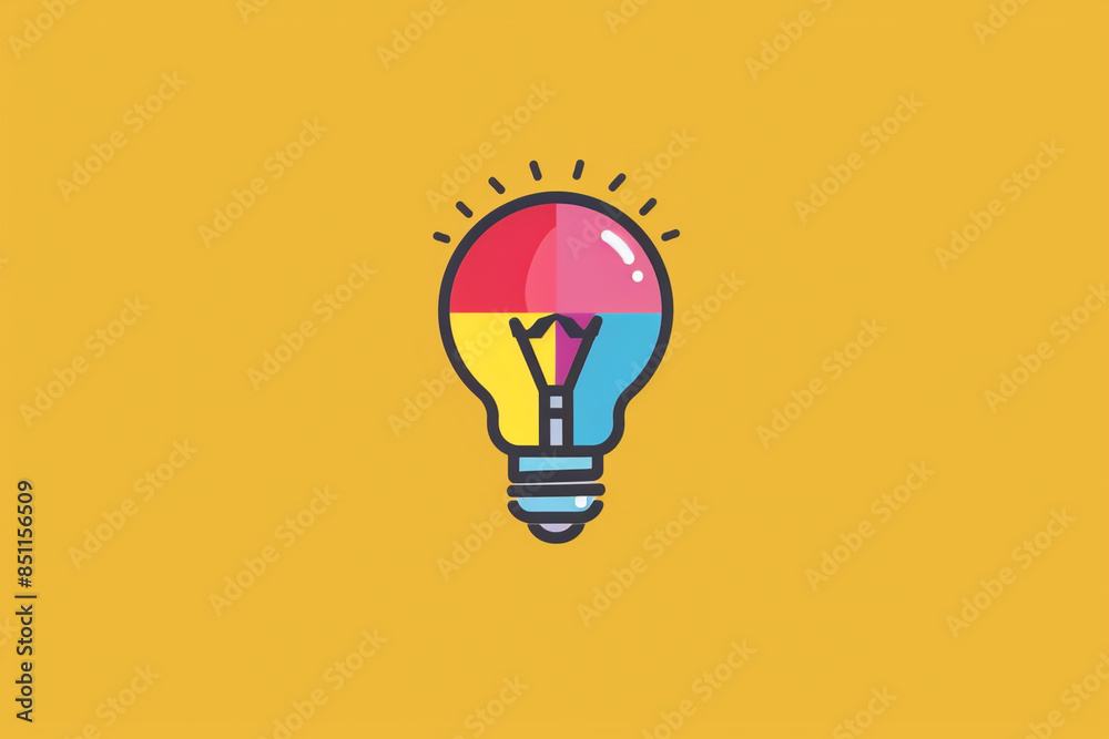 Beautiful Light Bulb - Concept of Illumination and Design Beautiful Light Bulb - Concept of Illumination and Design
