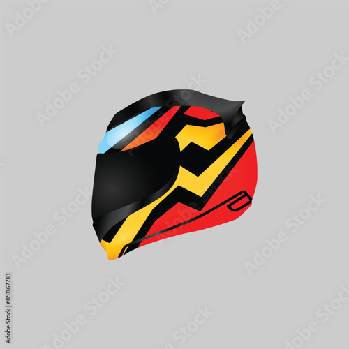 Racing helmet illustration design sport