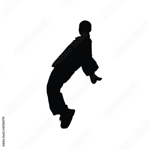 Dancing people silhouette design isolated