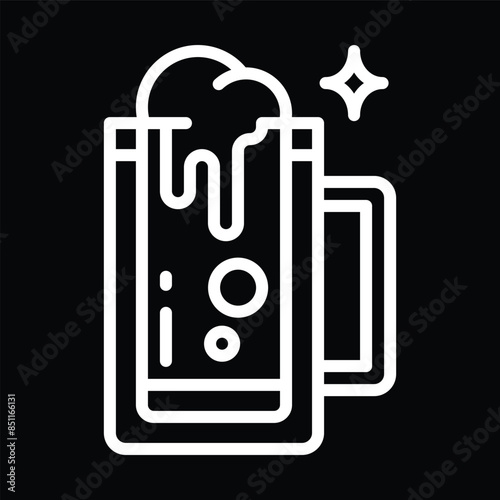 Mug of Beer Line Art