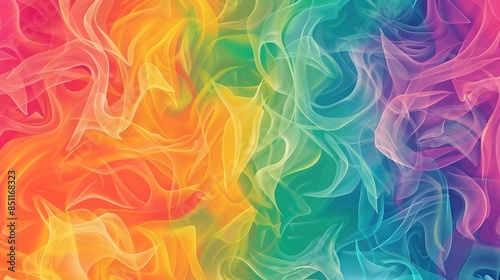 Rainbow colourful pattern wallpaper © pixelwallpaper