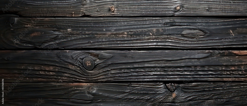Fototapeta premium black wood, ideal for adding depth and contrast to design projects, photography backdrops, or digital composition