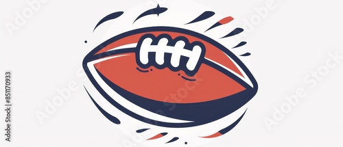 design of football and rugby balls, iconic symbols of teamwork and competition in sports loved globally for their physicality and strategy photo