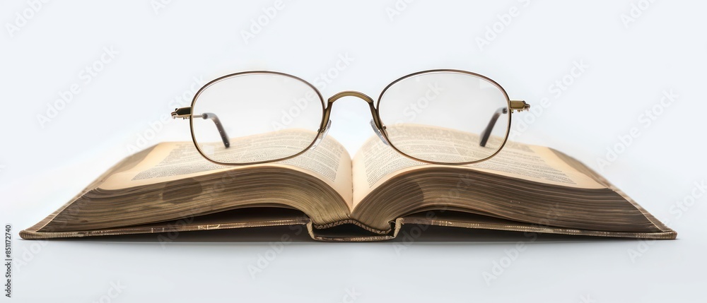 Open books with glasses on top, symbolizing the pursuit of knowledge and the joy of reading in education and business contexts. Open books with glasses on top, symbolizing the pursuit of knowledge and the joy of reading in education and business contexts.