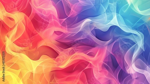 Colourful pattern wallpaper