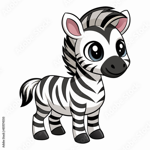 baby zebra cartoon, zebra vector illustration, zebra icon and healthy sweet fruit, silhouette, logo, eps file, zebra cartoon character, png on white background 