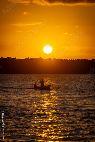 Unique sunset in João Pessoa in Paraíba - Brazil.