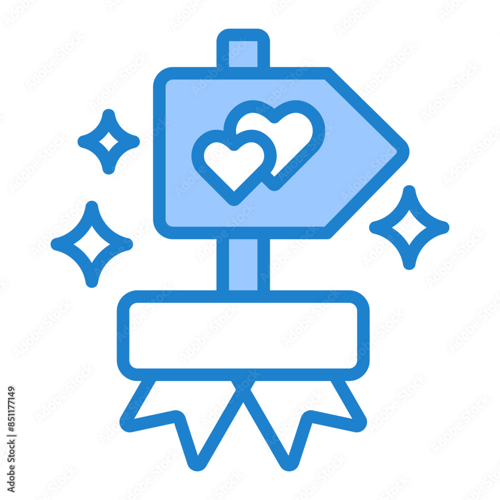 Obraz premium Wedding Signage Icon