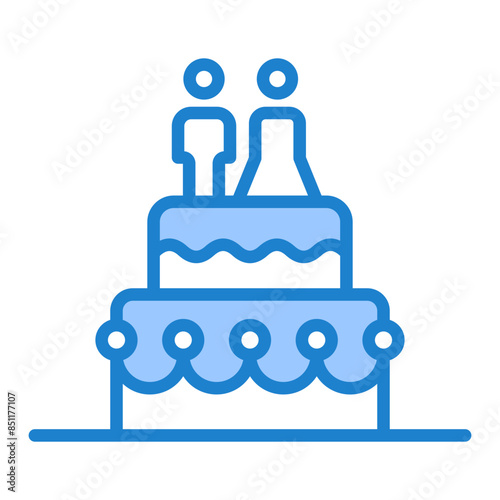 Wedding Cake Topper Icon