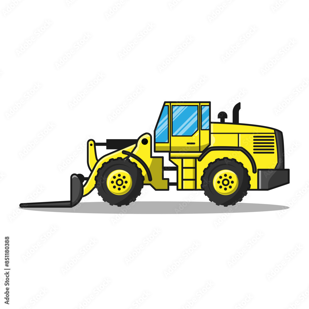 wheel loader on white background wheel loader on white background