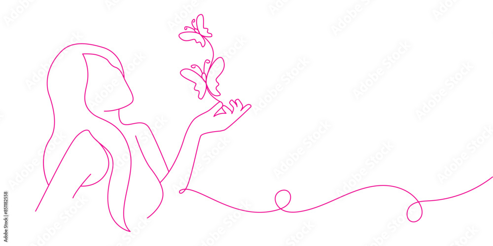 Women model posing line art style vector illustration Women model posing line art style vector illustration