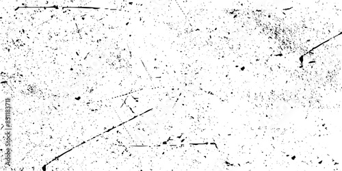 Abstract vector noise. Small particles of debris and dust. Distressed uneven background. Subtle grain vector texture overlay. Abstract black and white gritty grunge background. 