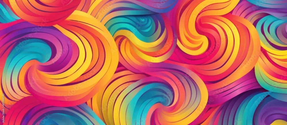 Abstract Swirling Rainbow Pattern Abstract Swirling Rainbow Pattern