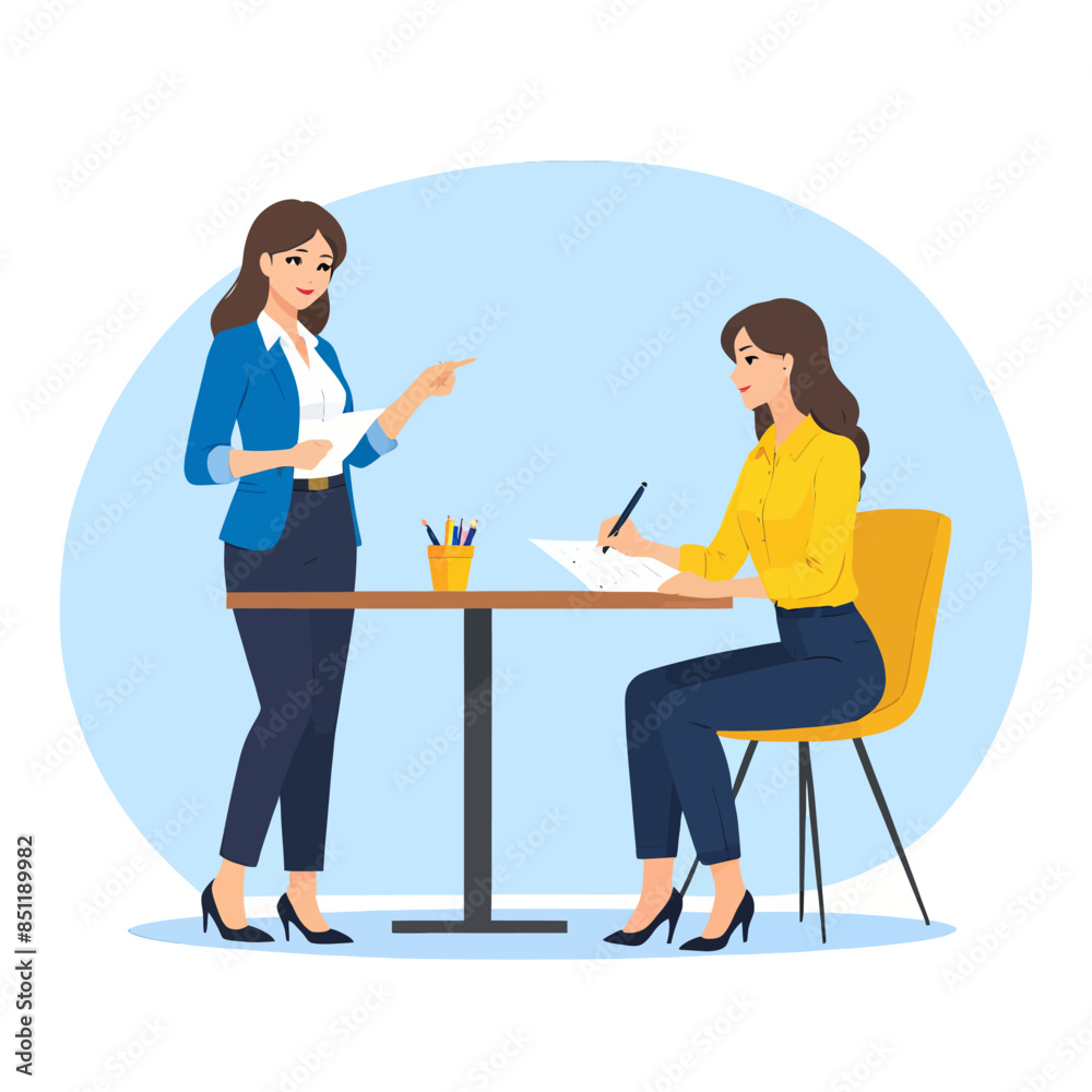 Professional Women's Meeting: Business Discussion at a Round Table Professional Women's Meeting: Business Discussion at a Round Table
