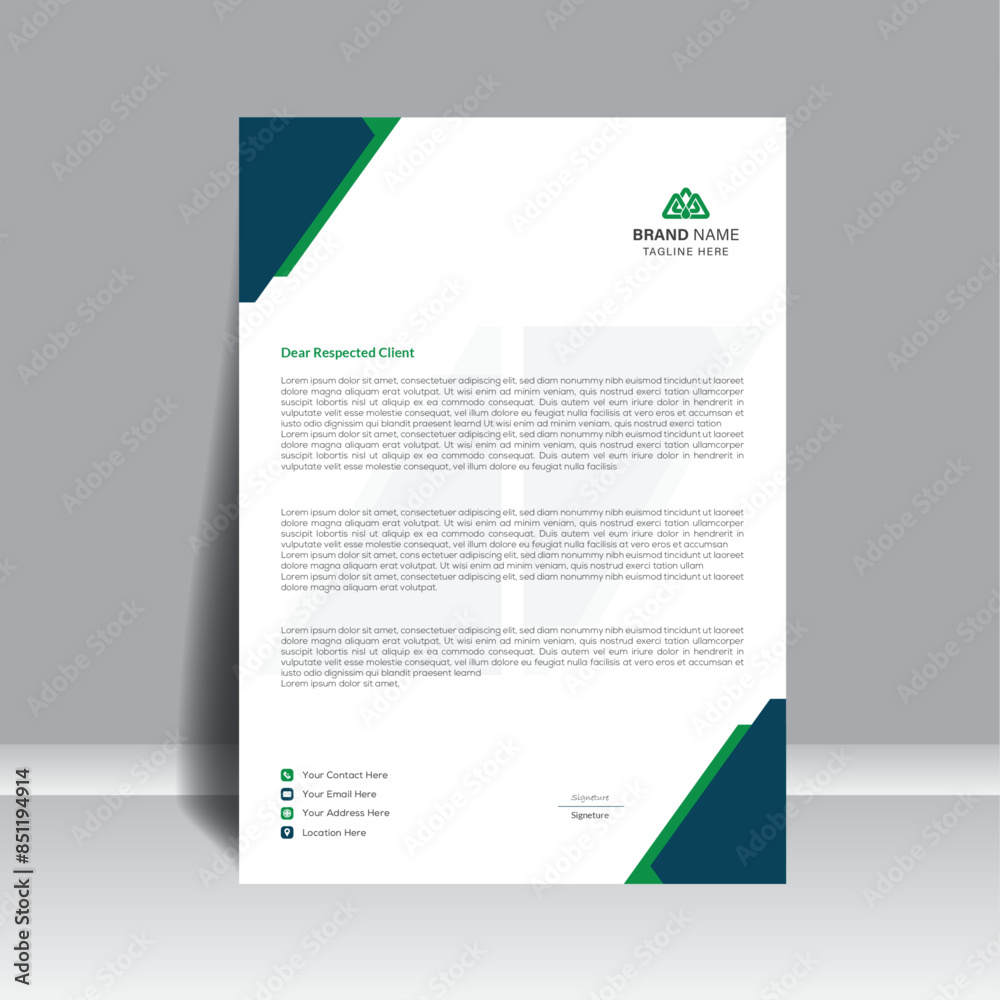 Unique creative professional letterhead template, for your project, vector design. Unique creative professional letterhead template, for your project, vector design.