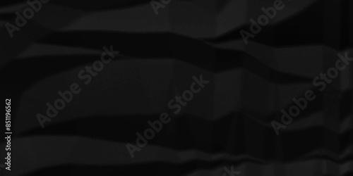 Black crumpled paper background texture pattern overlay. crinkled wrapper rumple wrinkled high resolution arts craft and Seamless black crumpled paper.	
