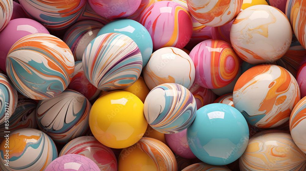 Colorful Easter eggs background depicting the joy and tradition of the holi Colorful Easter eggs background depicting the joy and tradition of the holi