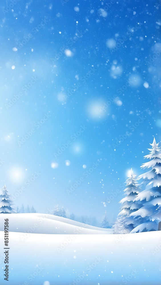 winter background of snow and frost with landscape of forest, abstract background illustration winter background of snow and frost with landscape of forest, abstract background illustration