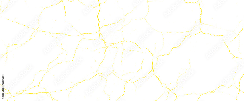 Vector marble pattern with golden dry cracks Transparent texture.