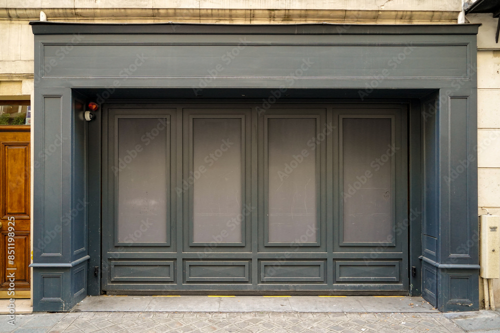 Fototapeta premium vintage french boutique storefront template