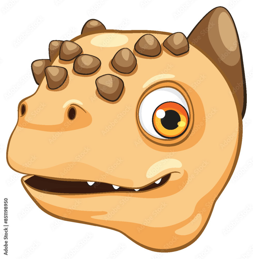 Adorable dinosaur with big eyes and spikes Adorable dinosaur with big eyes and spikes