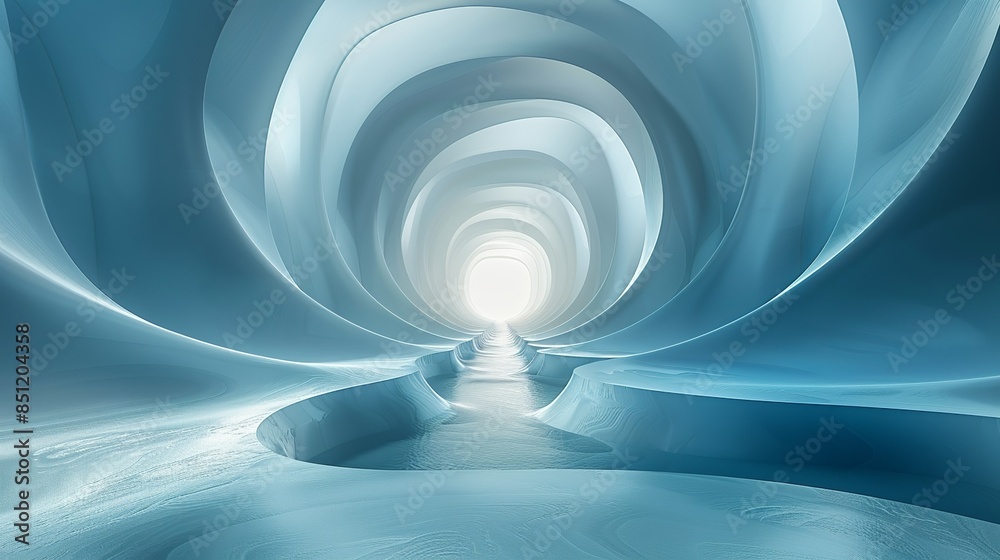 An abstract background with a layered pattern of intersecting circles ...