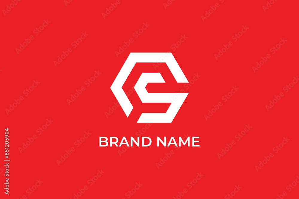 CS or GS monogram, Letter S C logo design, creative minimal monochrome monogram symbol, nitial cS monogram, CS hexagonal logo CS or GS monogram, Letter S C logo design, creative minimal monochrome monogram symbol, nitial cS monogram, CS hexagonal logo