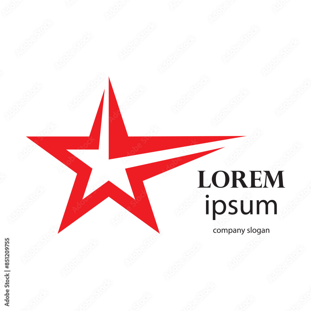 successful victory star logo design successful victory star logo design
