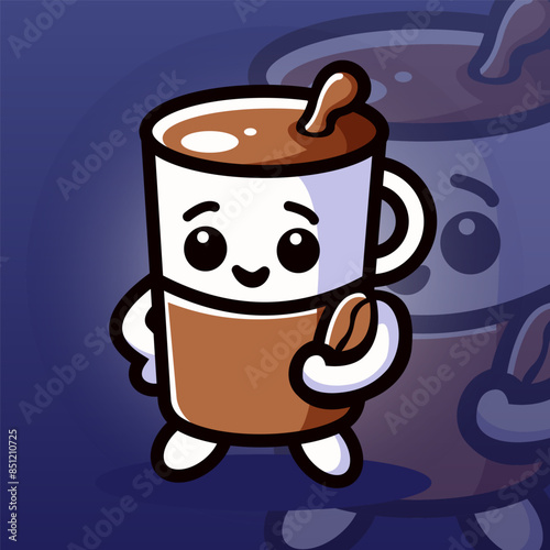 mascot logo coffee illustration 13