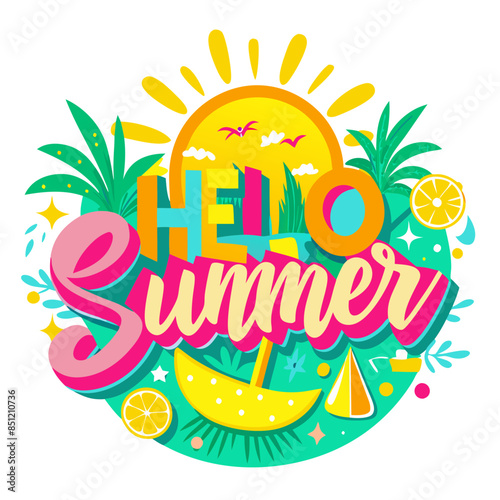 Desain Hello Summer