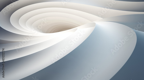 Abstract lines and waves on white background photo