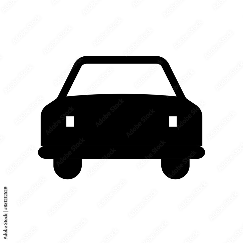 Obraz premium car solid icon