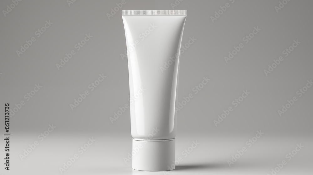 Tube of cream isolated on white background