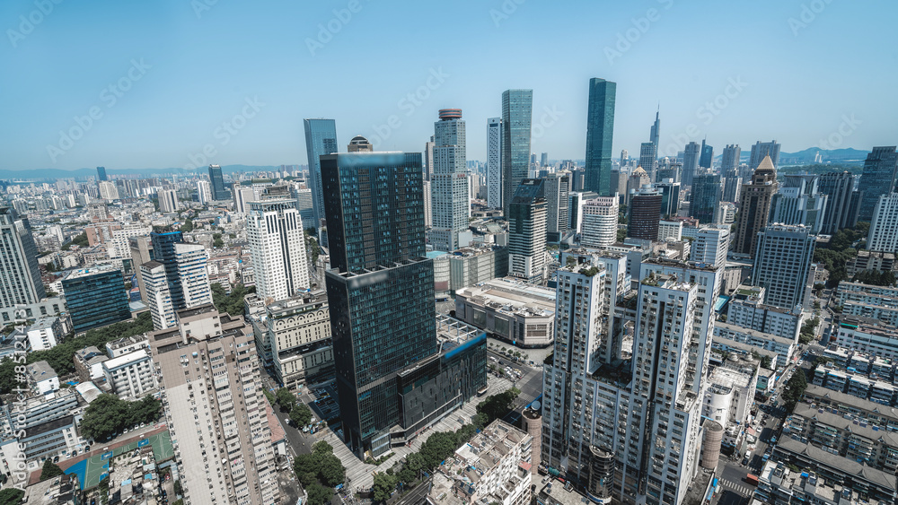 Fototapeta Modern Urban Cityscape with Skyscrapers