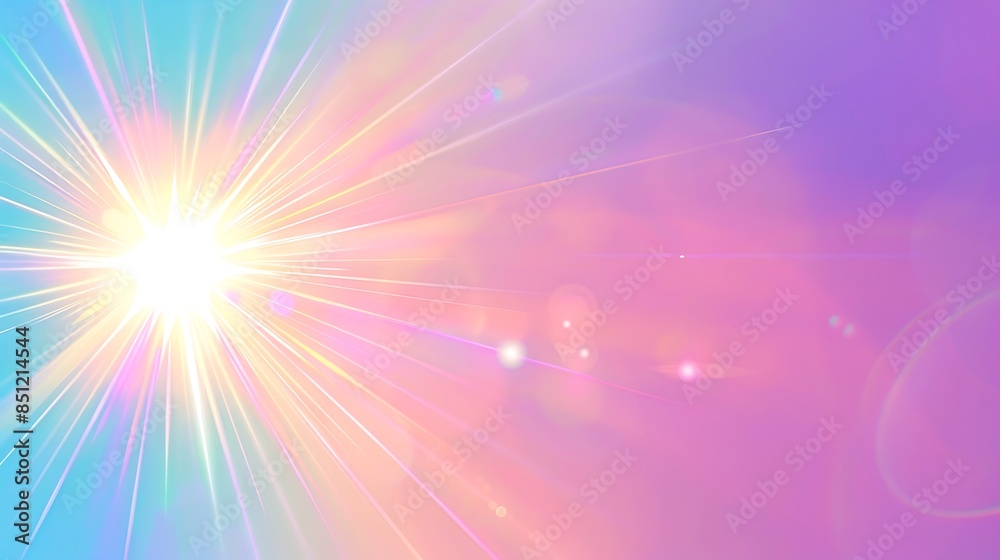 Obraz premium Blank background with lens flare