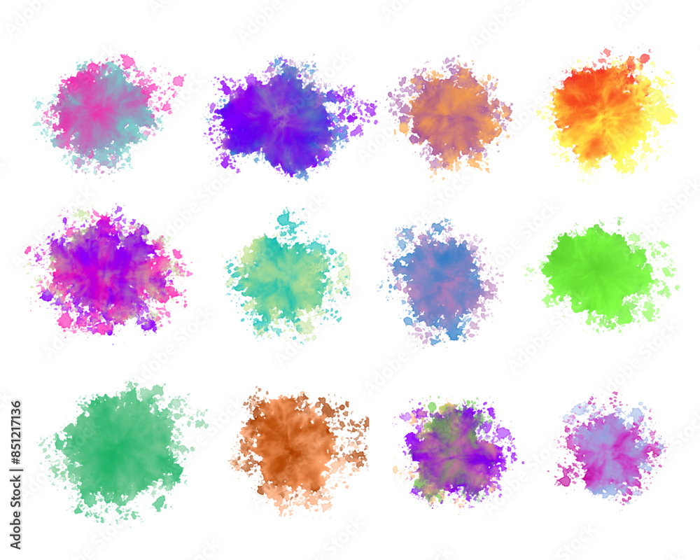 artistic watercolor blotches and stains texture background in collection artistic watercolor blotches and stains texture background in collection