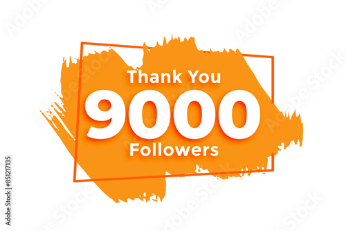 thank you 9000k internet followers background for community connection