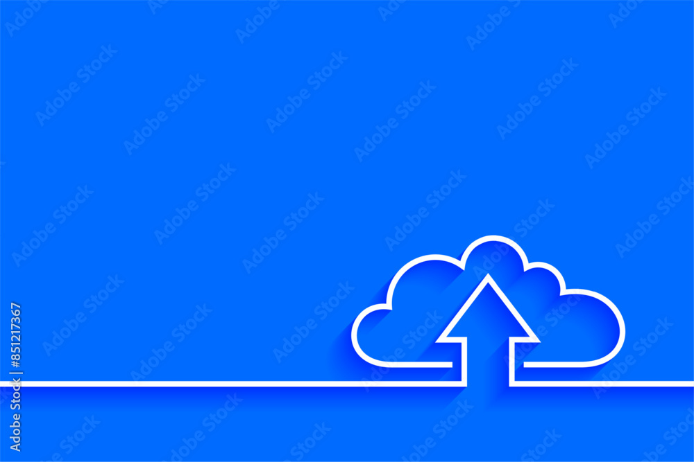 line style cloud computing global network background with text space line style cloud computing global network background with text space