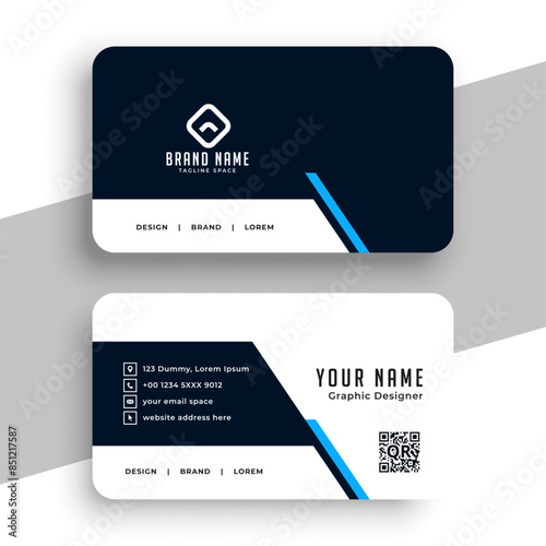elegant corporate business card layout for branding