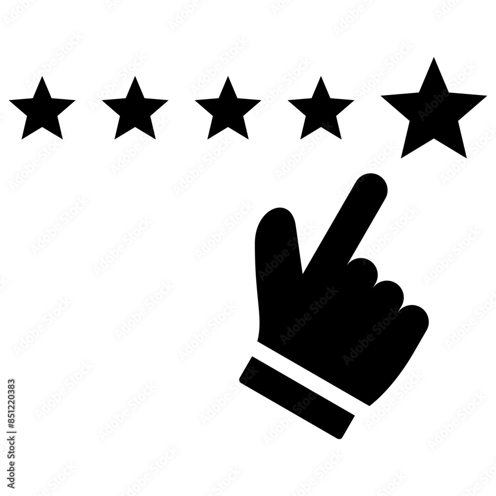 Five Star Rating Icon Five Star Rating Icon