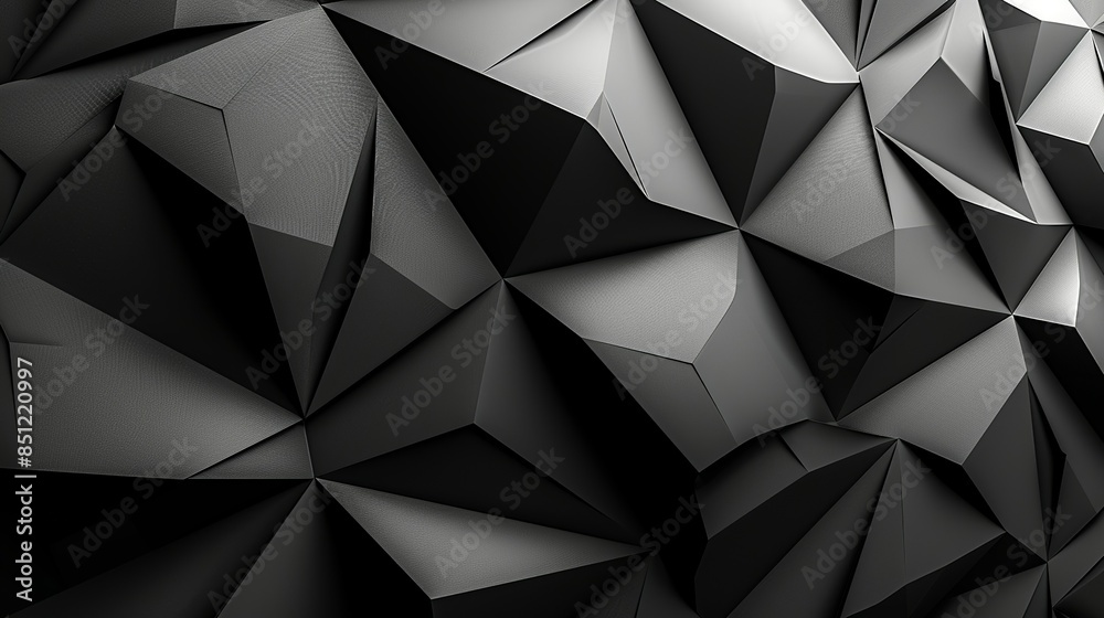 A sleek black and white abstract design featuring intricate geometric patterns and sharp lines, providing a modern and sophisticated visual appeal. Abstract Backgrounds Illustration, Minimalism, A sleek black and white abstract design featuring intricate geometric patterns and sharp lines, providing a modern and sophisticated visual appeal. Abstract Backgrounds Illustration, Minimalism,