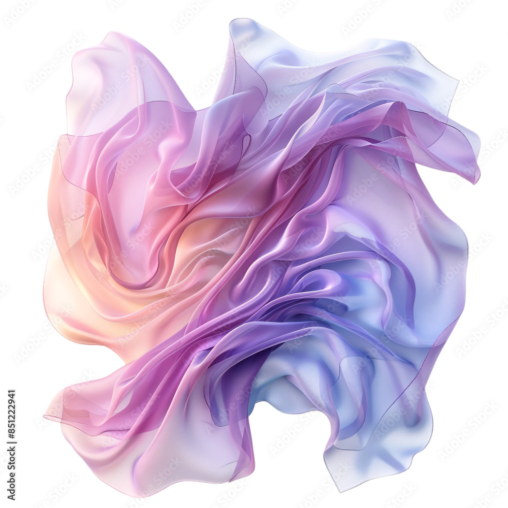 Flying Fabric Pastel Tone transparent background Flying Fabric Pastel Tone transparent background