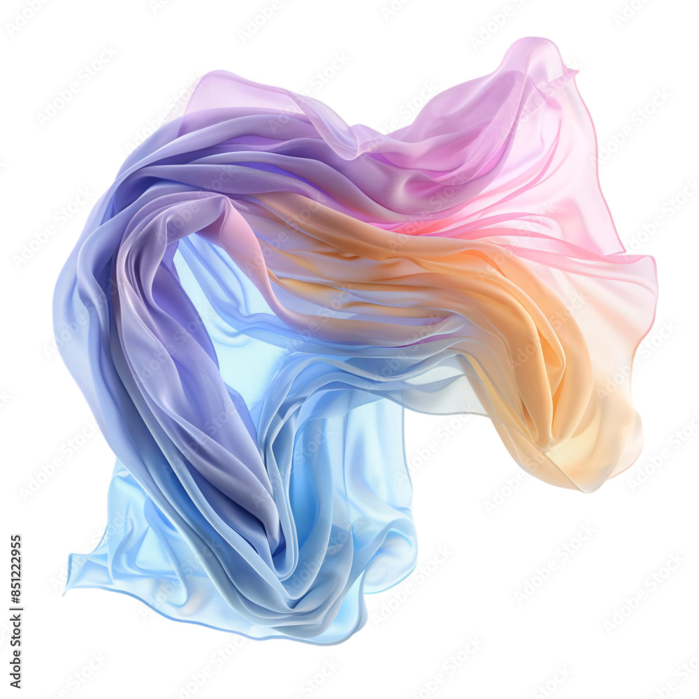 Flying Fabric Pastel Tone transparent background Flying Fabric Pastel Tone transparent background