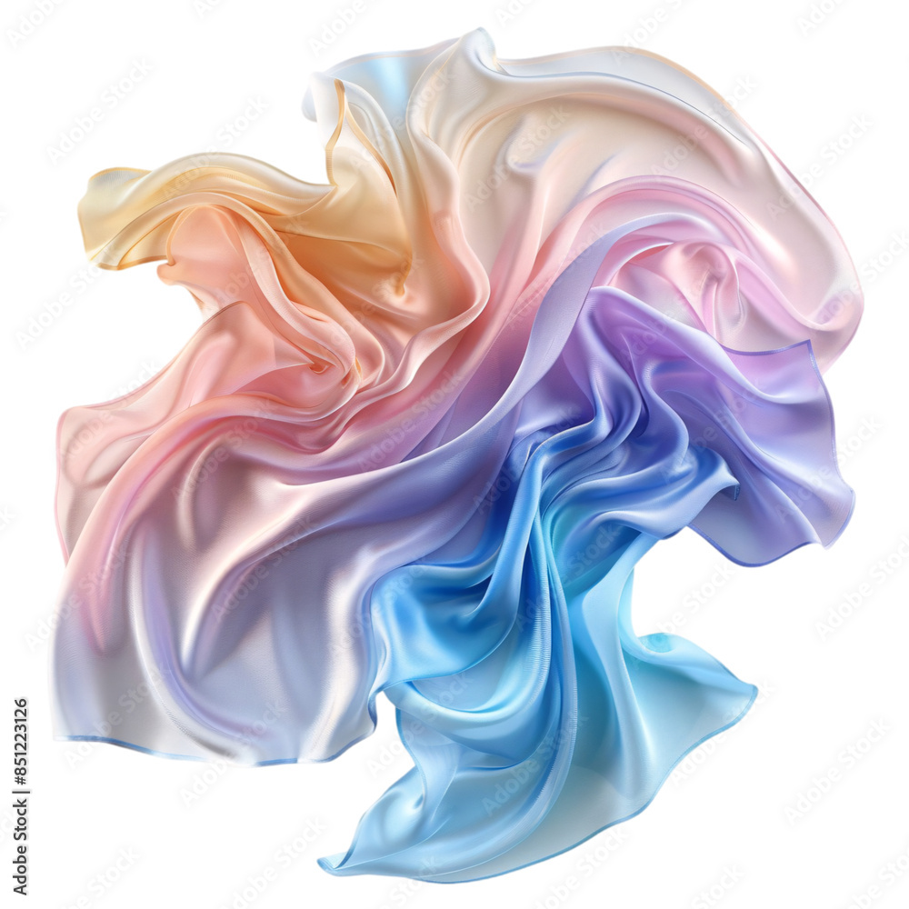 Flying Fabric Pastel Tone transparent background Flying Fabric Pastel Tone transparent background
