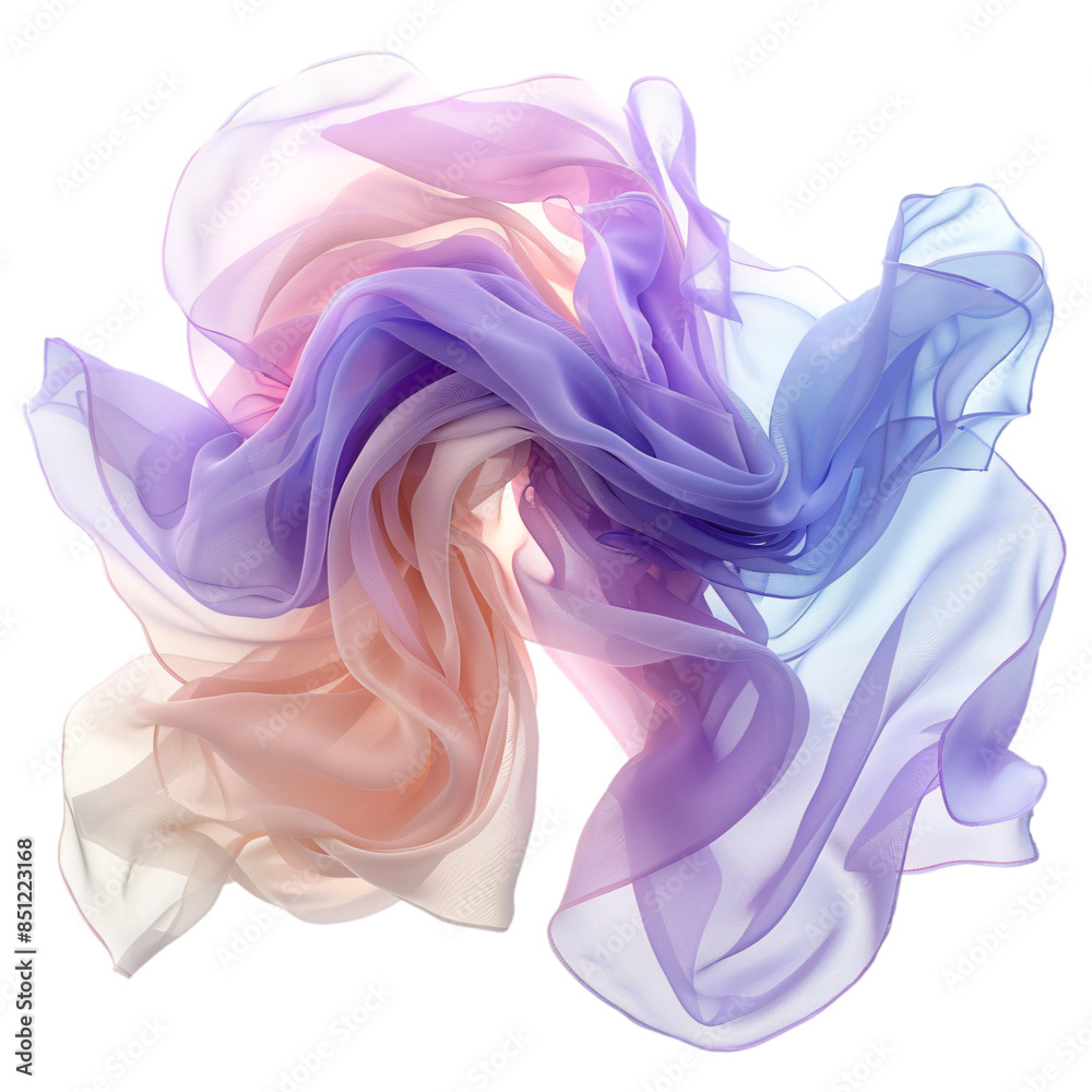 Flying Fabric Pastel Tone transparent background Flying Fabric Pastel Tone transparent background