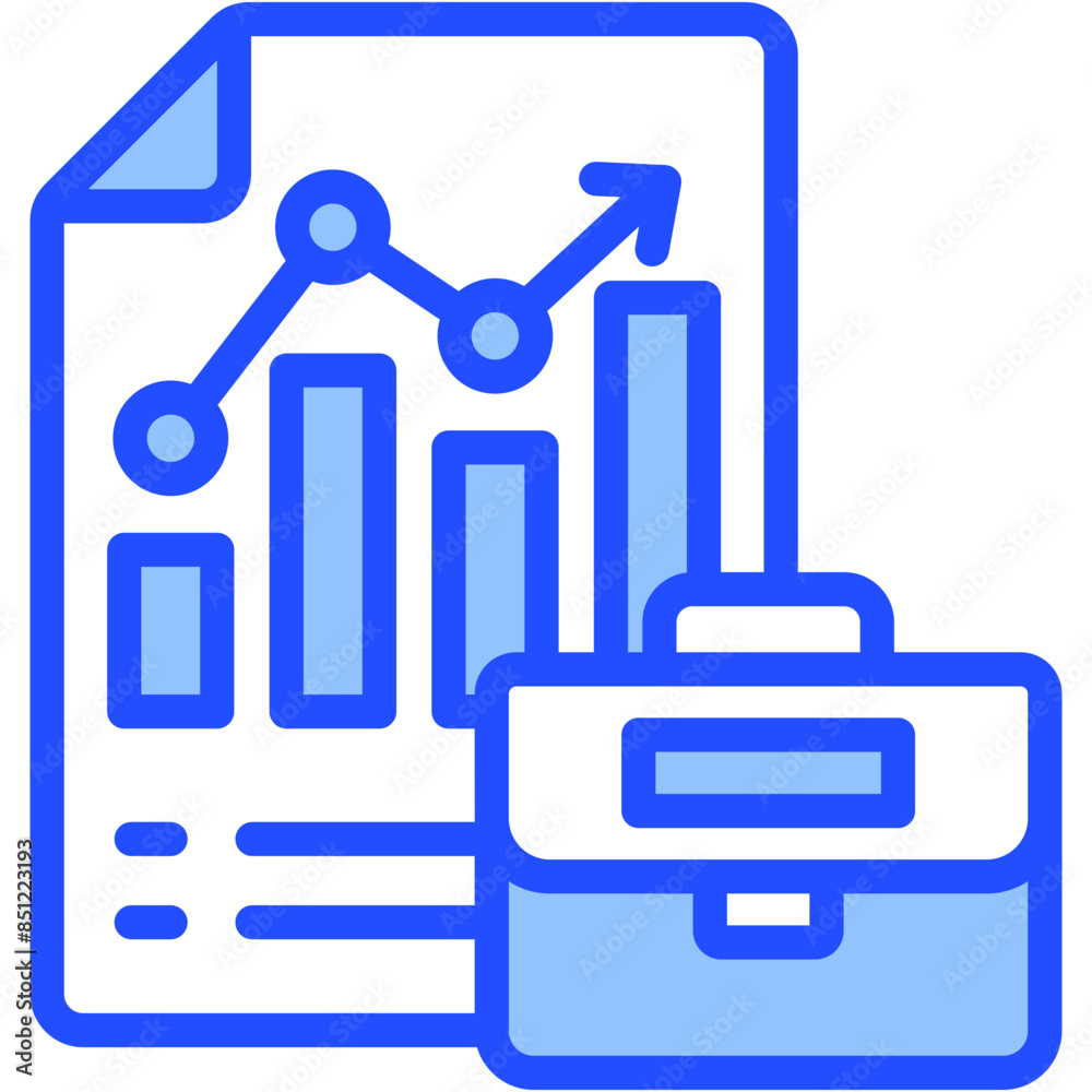 Obraz premium Stock Portfolio Icon