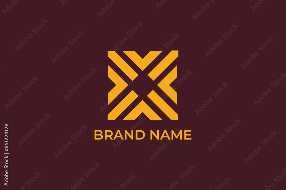square box maze logo, square box arrow abstract 