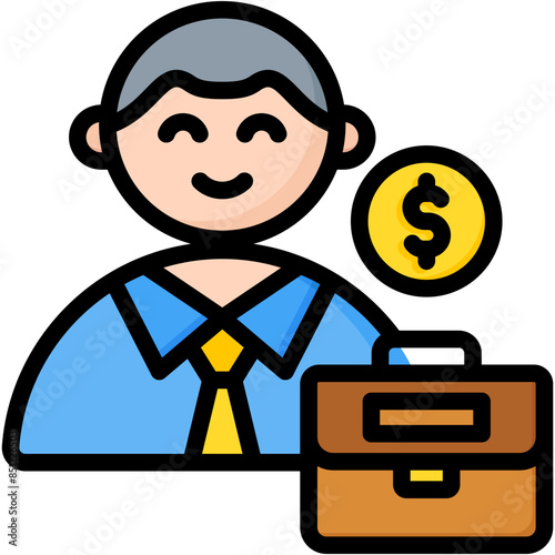 Stock Broker Icon
